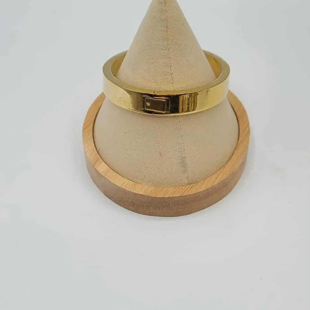 J Crew Gold Tone Hinged Bangle